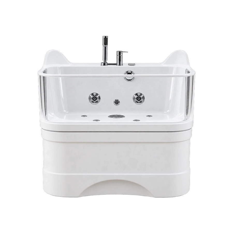 Temperature-controlled pet bath box